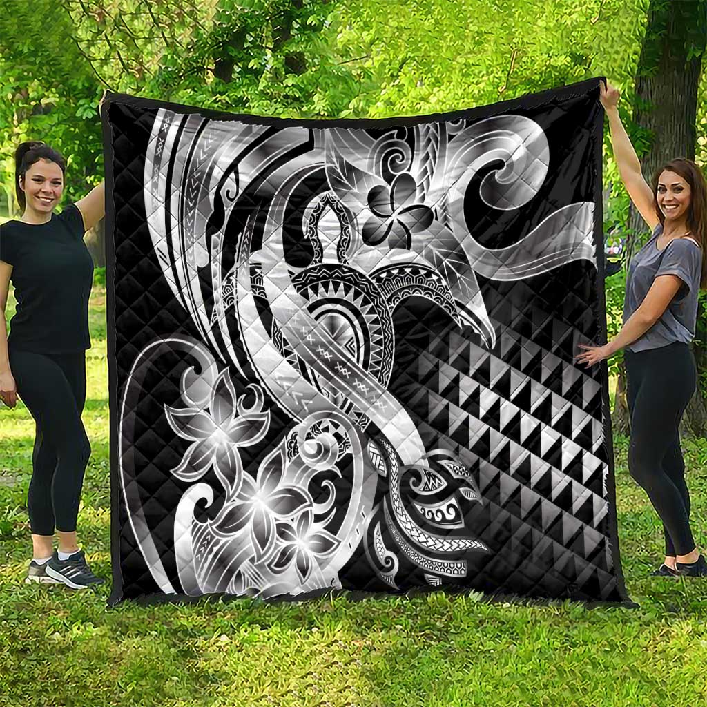 Aloha Black Tribal Honu Tattoo Quilt LT9 - Polynesian Pride