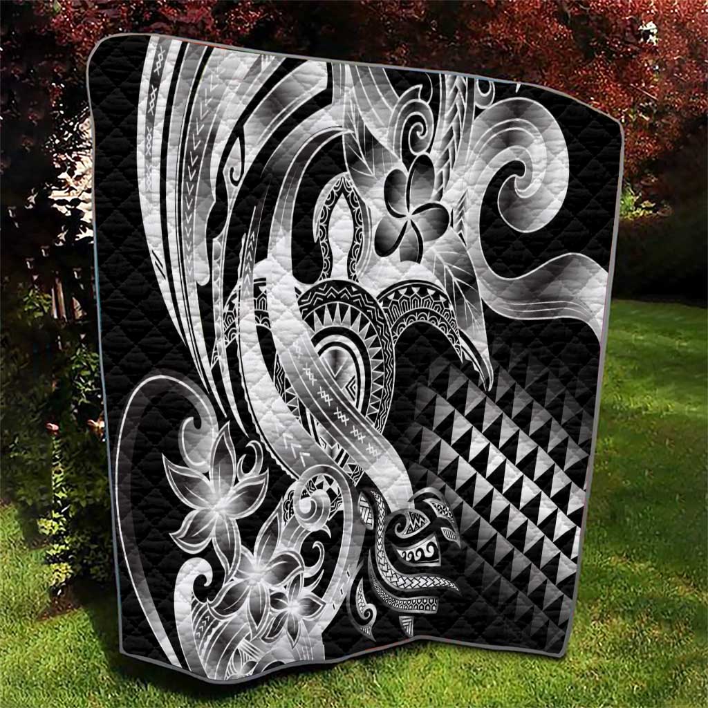 Aloha Black Tribal Honu Tattoo Quilt LT9 - Polynesian Pride