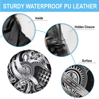 Aloha Black Tribal Honu Tattoo Spare Tire Cover