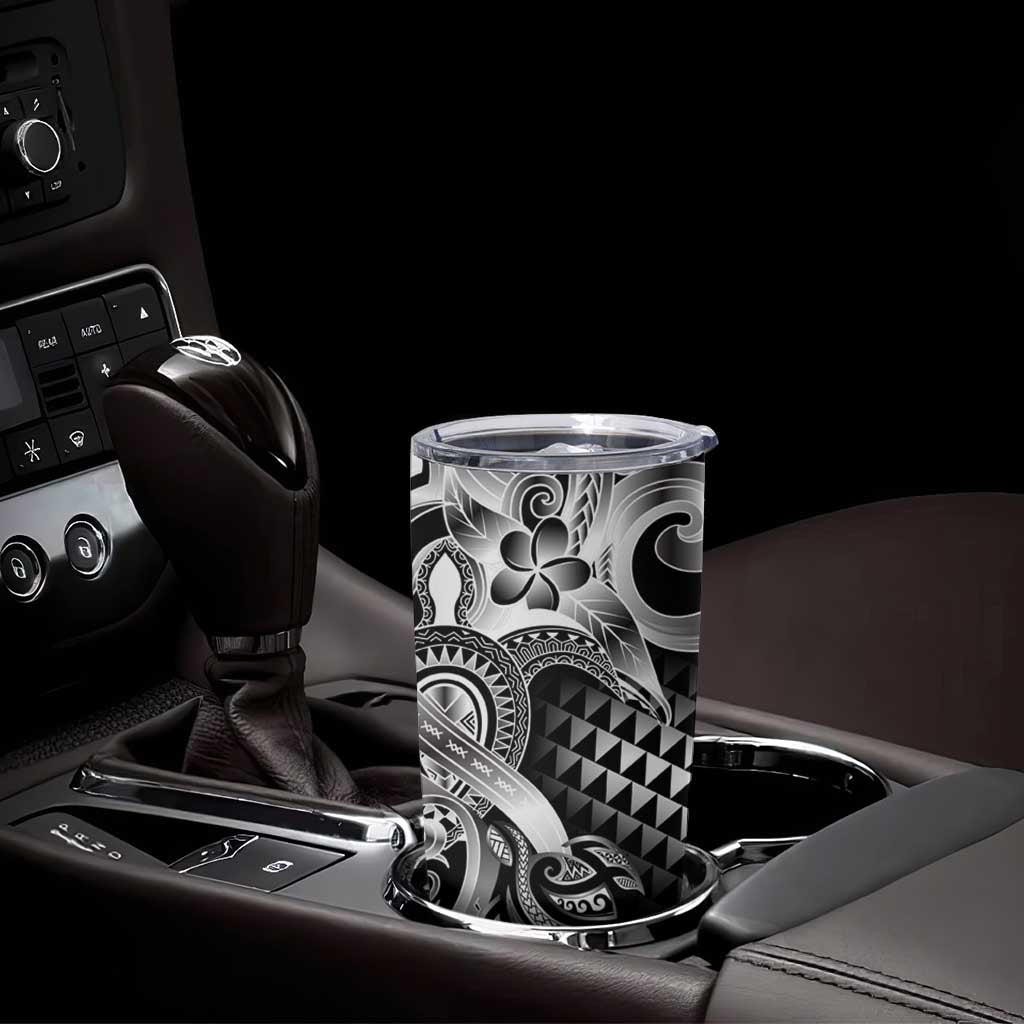 Aloha Black Tribal Honu Tattoo Tumbler Cup LT9 - Polynesian Pride