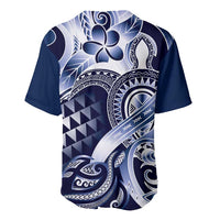 Aloha Blue Tribal Honu Tattoo Baseball Jersey LT9 - Polynesian Pride