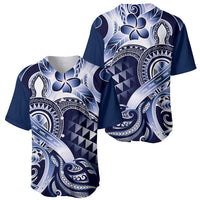 Aloha Blue Tribal Honu Tattoo Baseball Jersey LT9 - Polynesian Pride