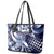 Aloha Blue Tribal Honu Tattoo Leather Tote Bag