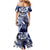 Aloha Blue Tribal Honu Tattoo Mermaid Dress