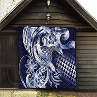 Aloha Blue Tribal Honu Tattoo Quilt LT9 - Polynesian Pride