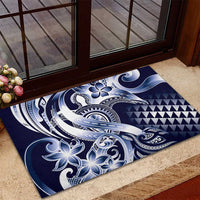 Aloha Blue Tribal Honu Tattoo Rubber Doormat LT9 - Polynesian Pride