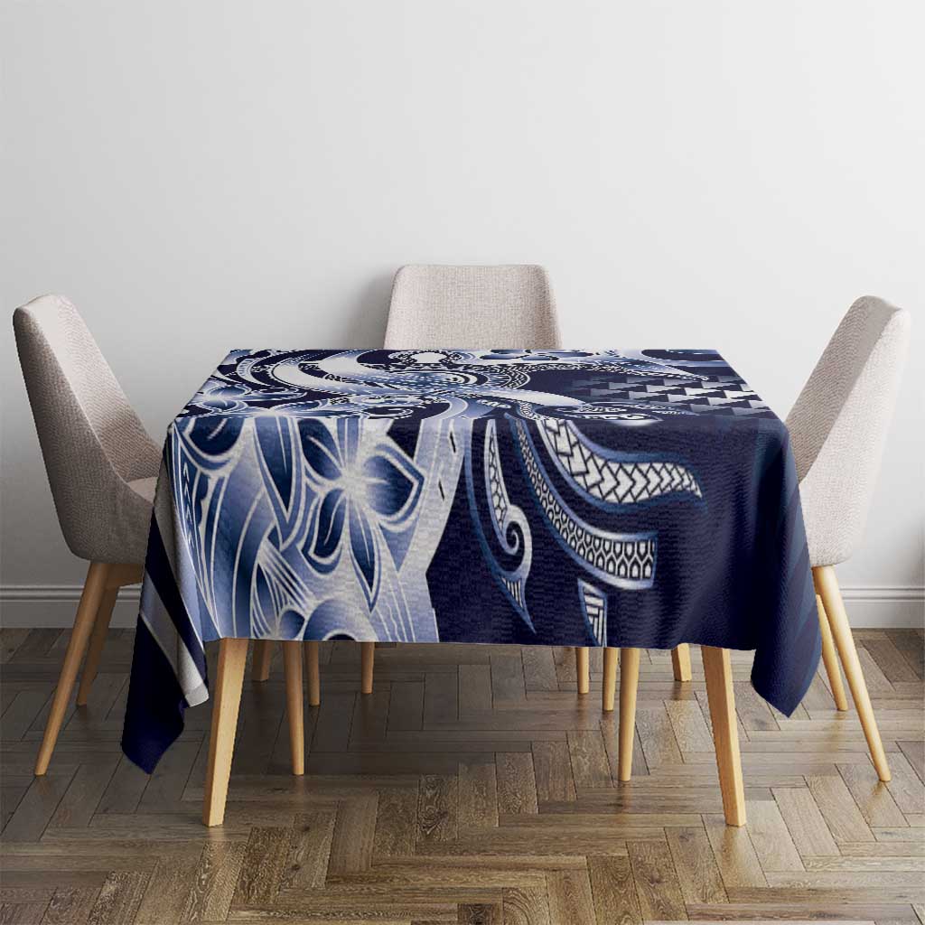 Aloha Blue Tribal Honu Tattoo Tablecloth LT9 - Polynesian Pride