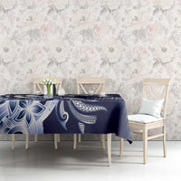 Aloha Blue Tribal Honu Tattoo Tablecloth LT9 - Polynesian Pride