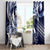 Aloha Blue Tribal Honu Tattoo Window Curtain