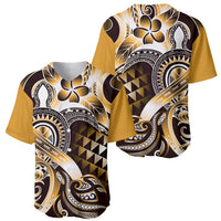 Aloha Gold Tribal Honu Tattoo Baseball Jersey LT9 - Polynesian Pride