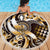 Aloha Gold Tribal Honu Tattoo Beach Blanket