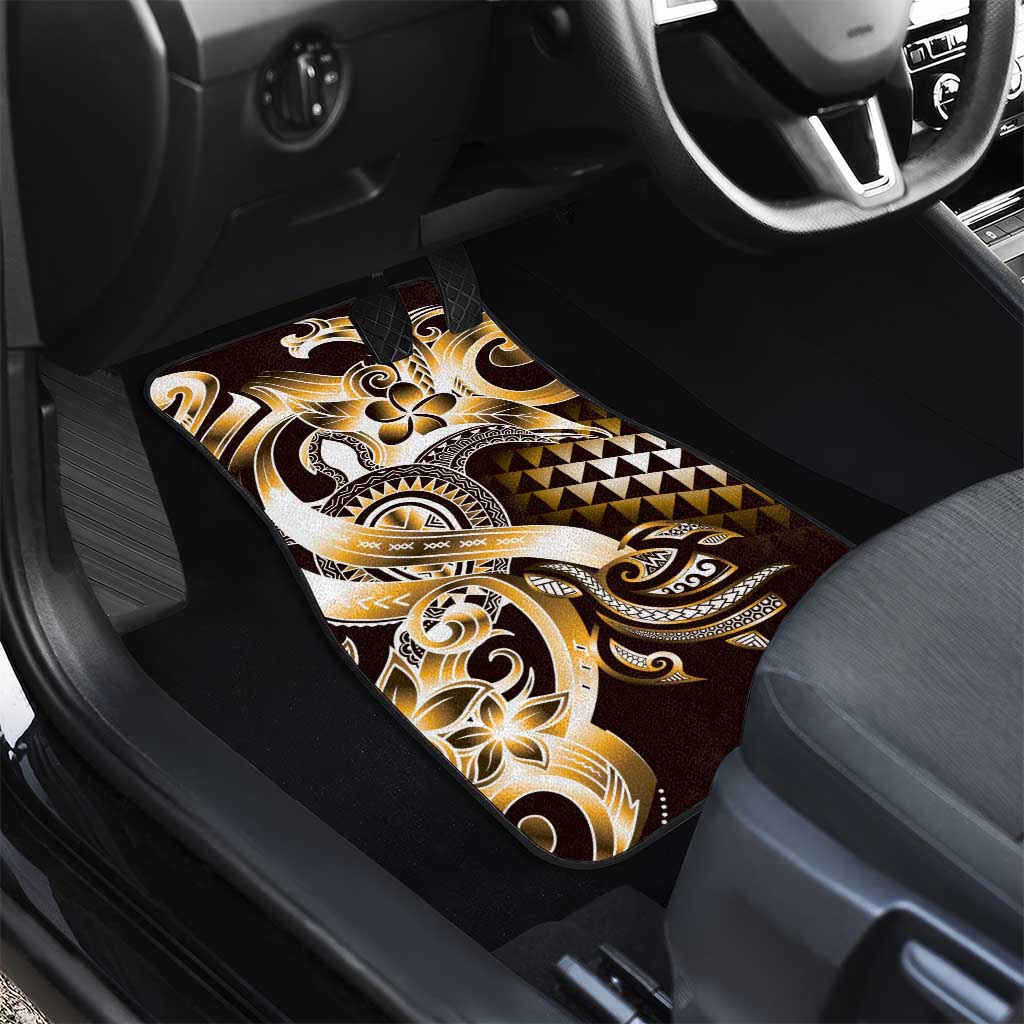 Aloha Gold Tribal Honu Tattoo Car Mats LT9 - Polynesian Pride
