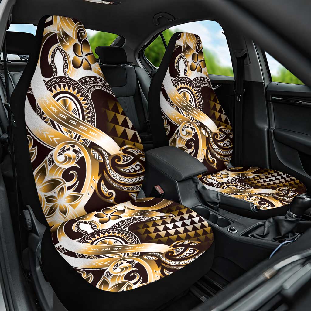 Aloha Gold Tribal Honu Tattoo Car Seat Cover