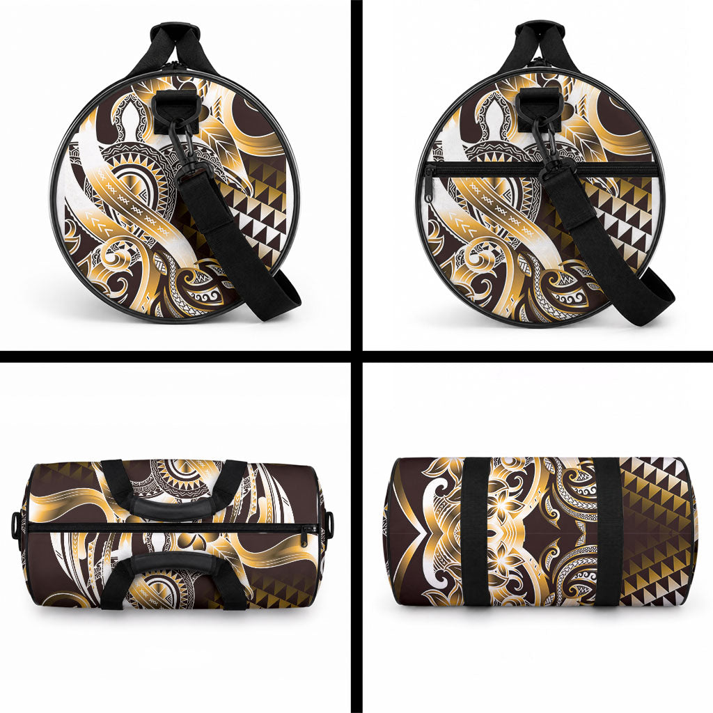 Aloha Gold Tribal Honu Tattoo Duffle Bag LT9 - Polynesian Pride
