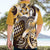 Aloha Gold Tribal Honu Tattoo Hawaiian Shirt