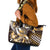 Aloha Gold Tribal Honu Tattoo Leather Tote Bag