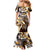 Aloha Gold Tribal Honu Tattoo Mermaid Dress