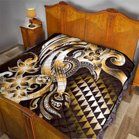 Aloha Gold Tribal Honu Tattoo Quilt LT9 - Polynesian Pride