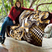 Aloha Gold Tribal Honu Tattoo Quilt LT9 - Polynesian Pride