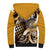 Aloha Gold Tribal Honu Tattoo Sherpa Hoodie