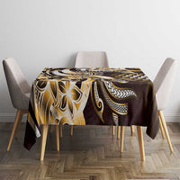 Aloha Gold Tribal Honu Tattoo Tablecloth LT9 - Polynesian Pride