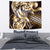 Aloha Gold Tribal Honu Tattoo Tapestry