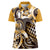 Aloha Gold Tribal Honu Tattoo Women Polo Shirt