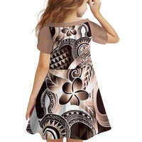 Aloha Mocha Mousse Tribal Honu Tattoo Family Matching Puletasi and Hawaiian Shirt LT9 - Polynesian Pride
