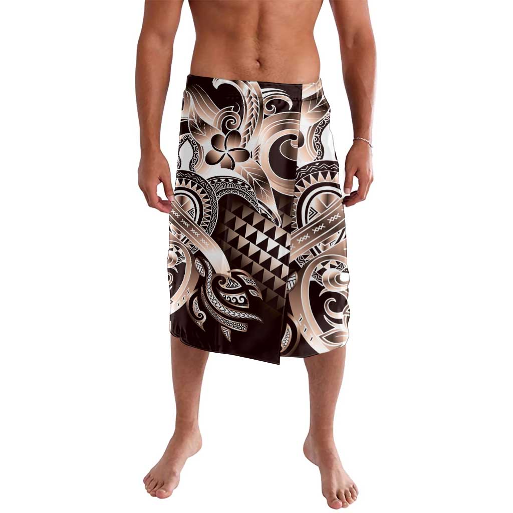 Aloha Mocha Mousse Tribal Honu Tattoo Lavalava