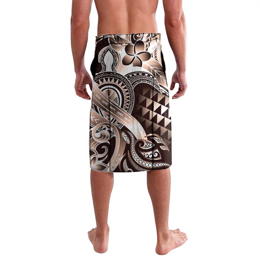 Aloha Mocha Mousse Tribal Honu Tattoo Lavalava