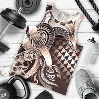 Aloha Mocha Mousse Tribal Honu Tattoo Men Tank Top
