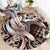 Aloha Mocha Mousse Tribal Honu Tattoo Round Carpet