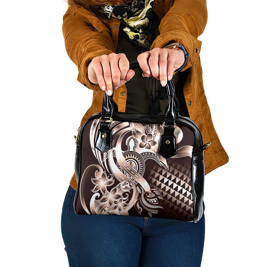 Aloha Mocha Mousse Tribal Honu Tattoo Shoulder Handbag