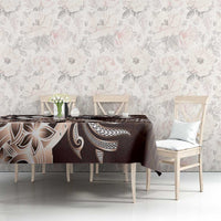 Aloha Mocha Mousse Tribal Honu Tattoo Tablecloth LT9 - Polynesian Pride