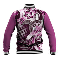 Aloha Pink Tribal Honu Tattoo Baseball Jacket LT9 - Polynesian Pride