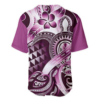 Aloha Pink Tribal Honu Tattoo Baseball Jersey LT9 - Polynesian Pride