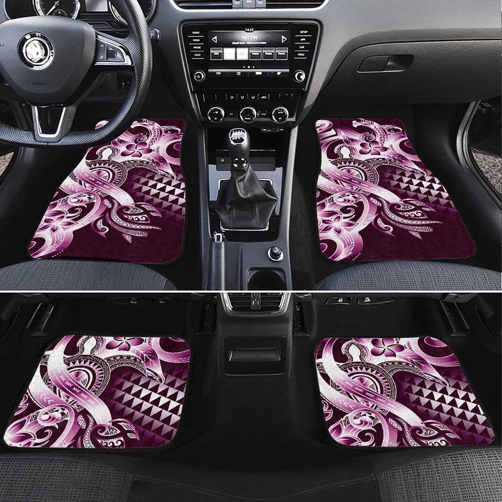 Aloha Pink Tribal Honu Tattoo Car Mats