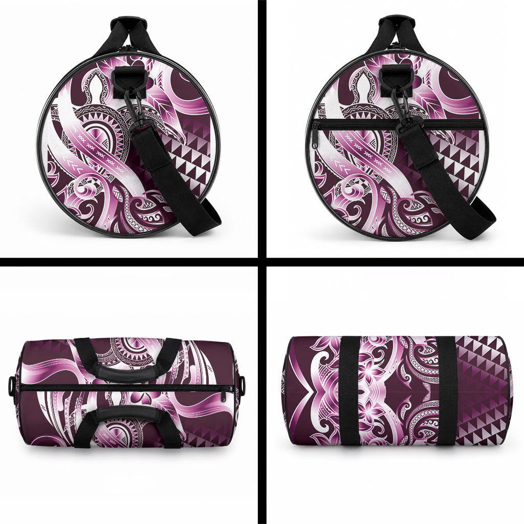 Aloha Pink Tribal Honu Tattoo Duffle Bag LT9 - Polynesian Pride