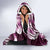 Aloha Pink Tribal Honu Tattoo Hooded Blanket