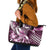 Aloha Pink Tribal Honu Tattoo Leather Tote Bag