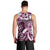 Aloha Pink Tribal Honu Tattoo Men Tank Top