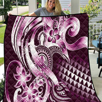 Aloha Pink Tribal Honu Tattoo Quilt LT9 Pink - Polynesian Pride