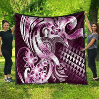 Aloha Pink Tribal Honu Tattoo Quilt LT9 - Polynesian Pride