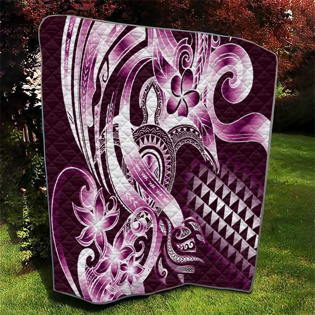 Aloha Pink Tribal Honu Tattoo Quilt LT9 - Polynesian Pride