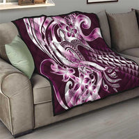Aloha Pink Tribal Honu Tattoo Quilt LT9 - Polynesian Pride