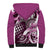 Aloha Pink Tribal Honu Tattoo Sherpa Hoodie