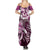 Aloha Pink Tribal Honu Tattoo Summer Maxi Dress