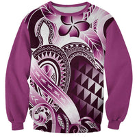 Aloha Pink Tribal Honu Tattoo Sweatshirt LT9 Unisex Pink - Polynesian Pride