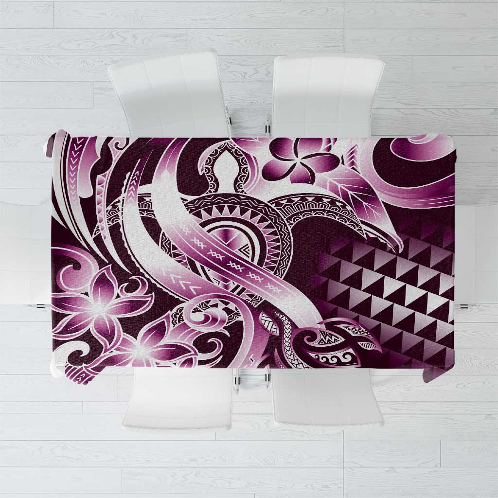 Aloha Pink Tribal Honu Tattoo Tablecloth LT9 Pink - Polynesian Pride