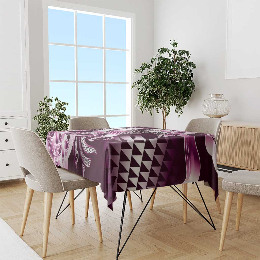 Aloha Pink Tribal Honu Tattoo Tablecloth LT9 - Polynesian Pride